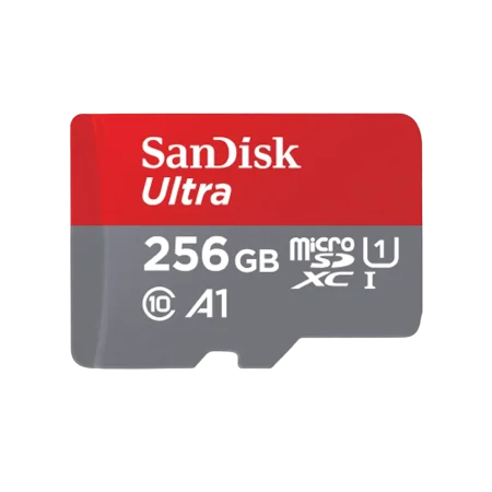 SanDisk(SDSQUA4-256G-GN6MN)Ultra 256Gb A1 microSDXC UHS-I Card For Cameras & Android A1- Red/Grey