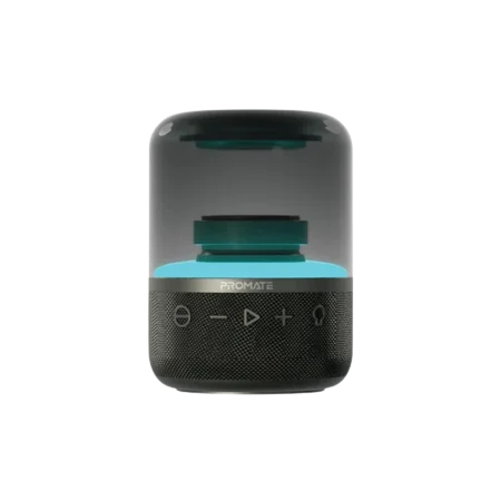 Promate (Glitz) LumiSound 360° Surround Sound Bluetooth Speaker - RGB - Black