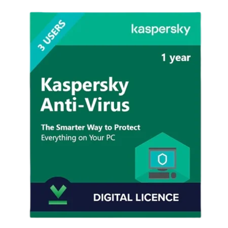 Kaspersky (KAV3) Anti-Virus 2021 - 1x PC - 1 Year License - 3 Devices - Middle East