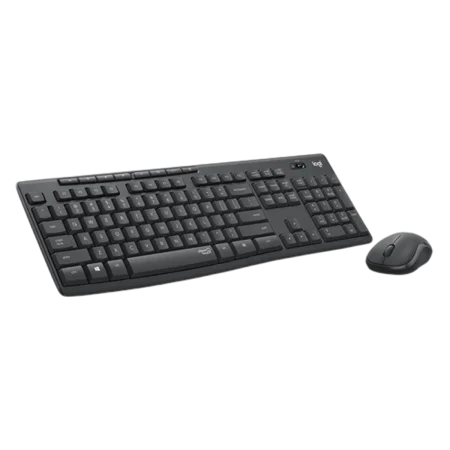Logitech (920-009801) MK295 Silent Wireless Keyboard and Mouse Combo, AR/US Layout - Black