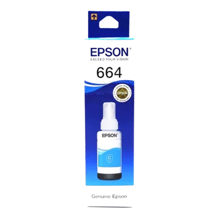 Epson (C13T66424A) Genuine Cyan 664 Series Ink 70.0 ml for L100; L200; L300; L455; L550; L1300
