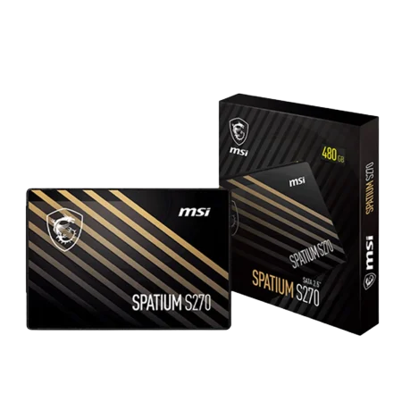 MSI (S270) Spatium 480Gb 2.5" SATAIII 6Gbps SSD - 5Yrs - Black