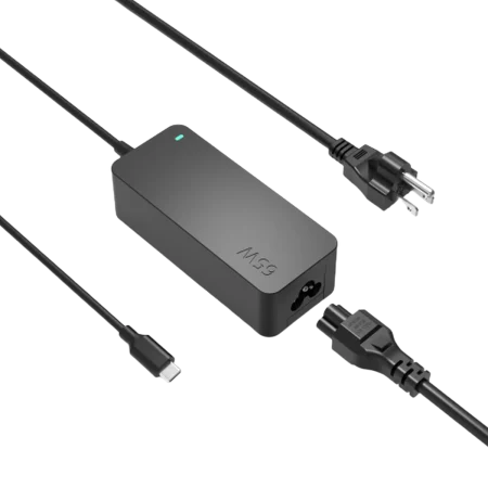Lenovo (65W) Slim Port AC Adapter Original -100-240 V ~ 1.5A 50-60 Hz - Black