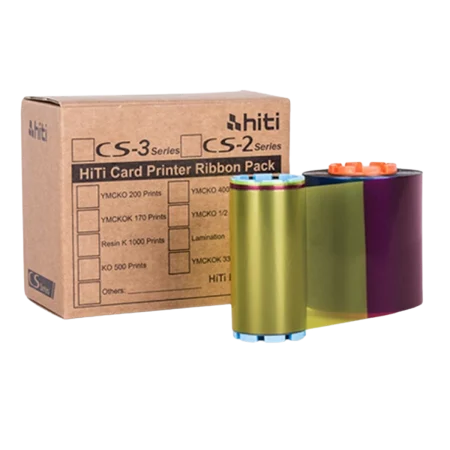 HiTi (YMCKO 400 Prints) CS-2 Series Card Printer Ribbon Pack
