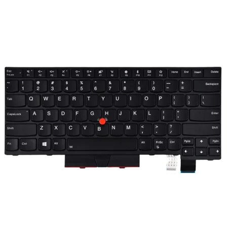 Keyboard Replacement for Lenovo T470/T480 - Backlit - US/AR Layout - Black