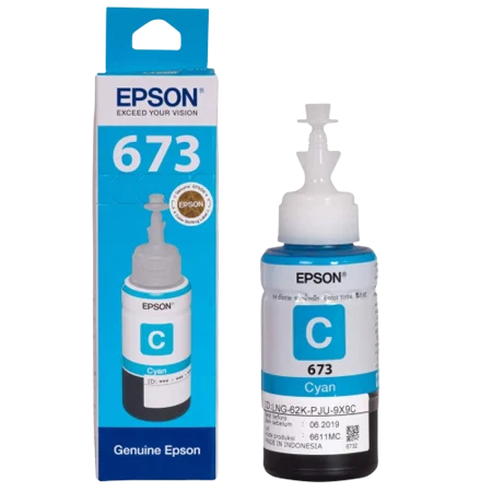 Epson Cyan T673 Series 6 colour ink bottles (T6732)