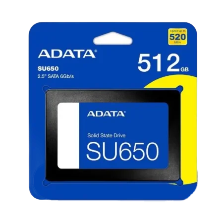 ADATA (ASU650SS-512GT-R) Ultimate SU650 512Gb SSD; 3D NAND SATAIII 6Gbps - Black