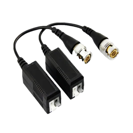 CEM HD-CVI/TVI/AHD Passive Video Transceiver Balun With Mini Coax - Black