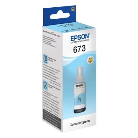 Epson Light Cyan T673 Series 6 colour ink bottles (T6735)