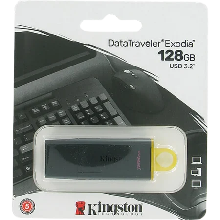 Kingston (DTX/128GB) 128Gb DataTraveller Exodia USB3.2 Flash Drive - Black