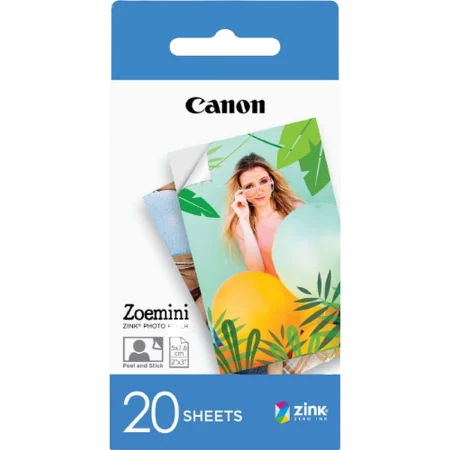 Canon (3214C002) ZP-2030-20 Zoemini Zink Photo Paper (Pack of 20 Sheets)