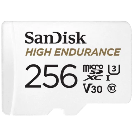 SanDisk (SDSQQNR-256G-GN6IA) 256Gb High Endurance microSDXC UHS-III V30 Card - White