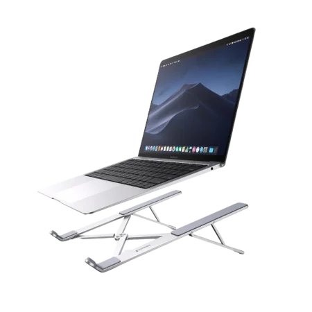 UGreen (40289) LP451 Foldable & Portable Stainless Steel Stand Holder for Laptops - 17.3" - Metallic