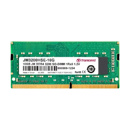 Transcend (JM3200HSE-16G) 16Gb DDR4 3200MHz 1.2V SoDimm - 1Rx8