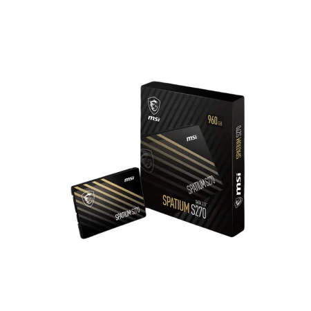 MSI (S270) Spatium 960Gb 2.5" SATAIII 6Gbps SSD - 5Yrs - Black