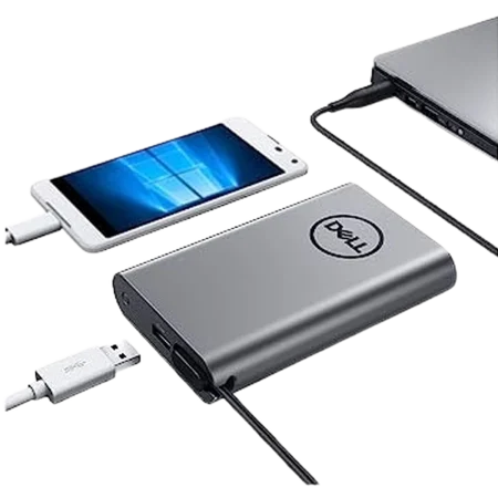 Dell (PH45W17-AA) Hybrid Adapter - Power Bank USB-C - 19.5V 2.3A - Gray
