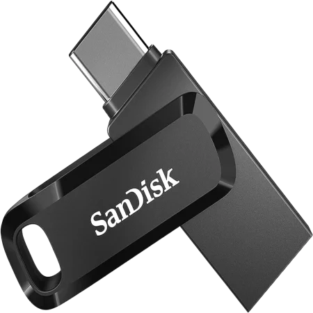 SanDisk (SDDD3-128G-G46) Ultra 128Gb Dual Drive Go - Dual Sided USB3.2 & USB-C OTG Drive - Black