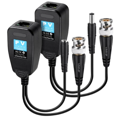 OEM HD-CVI/TV/AHD Passive Video Balun 5MP Passive Video Transceiver Balun - Black