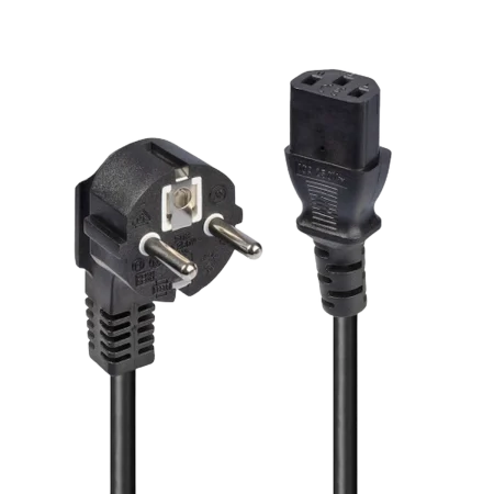 OEM Desktop power cable (UK plug) Type G to IEC C13 - 1m - Black