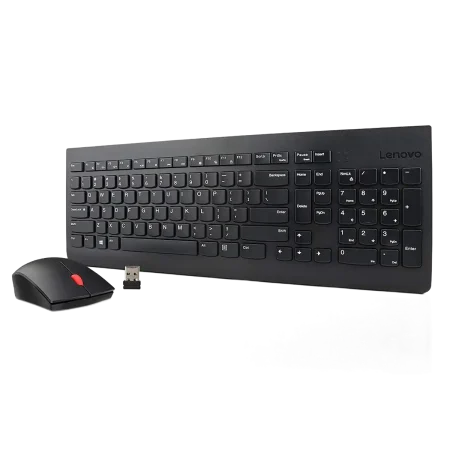 Lenovo (1PSKM0M84861) Wireless Keyboard & Mouse Combo - US Layout - Black