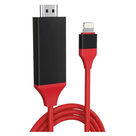 Cable Lightning To Hdmi 2M for iPhone/iPad 1080p - Red