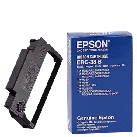 Epson ERC-38 B (C43S015374) Genuine Black Receipt Printer Ribbon Cartridge