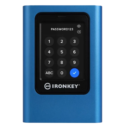 Kingston (IKVP80ES/480G) Ironkey External SSD 480GB - Blue