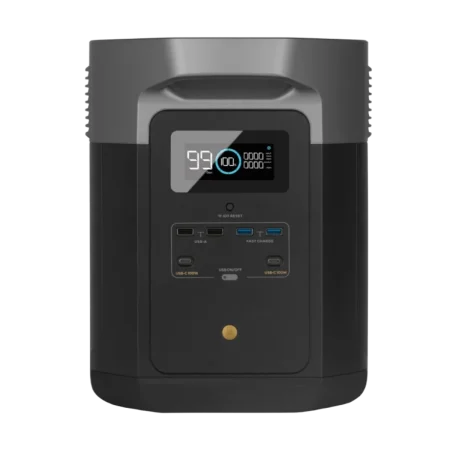 EcoFlow (EF3 Pro) Delta Portable Solar Power Station, 1260Wh- AC Output 1800W - Black