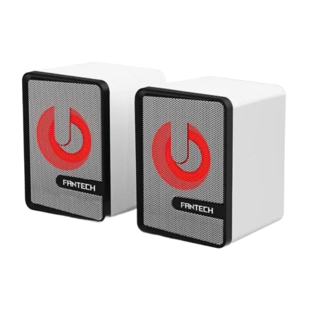 Fantech (GS203) Beat Mobile Gaming & Music Speaker, 45mm, USB + 3.5mm Plug - White