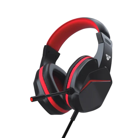 Fantech (HQ54) Mars II True Gaming Headset - 3.5mm Jack - Full-Size Over Ear - Black/Red