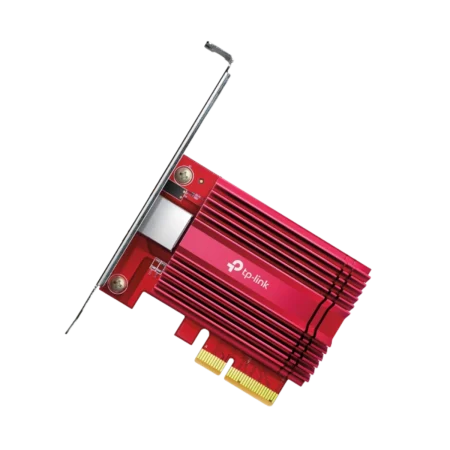 TP-Link (TX401) 10Gigabit PCI Express Network Adapter - Red