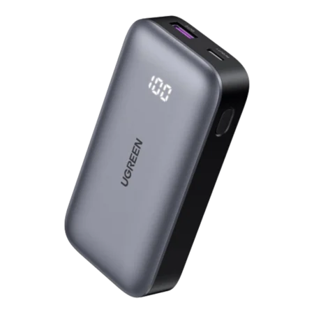 UGreen (25185) 30W Dual Port 10000mAh Ultra Slim Quick Charging - Black