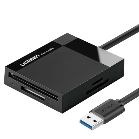 UGreen (30333) 4in1 USB 3.0 SD/MS/CF Card Reader - Black