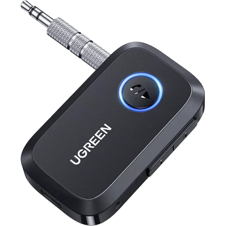UGreen (90748) Bluetooth V5.0 Car Receiver Audio Adapter with Mic - Black