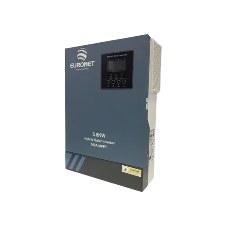 Euronet (SOLAR-IN HY 5.5KW-P) Hybrid Parallel Solar Inverter 5500VA, 48 VDC - Blue&Gray