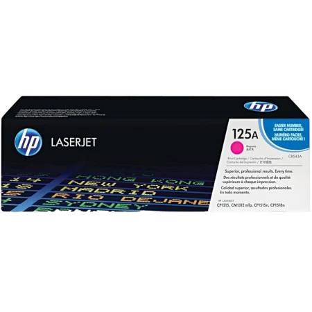 HP 125A (CB543A) Magenta Genuine Toner for LaserJet CP1215; CP1515; CP1518; CM1312 mfp