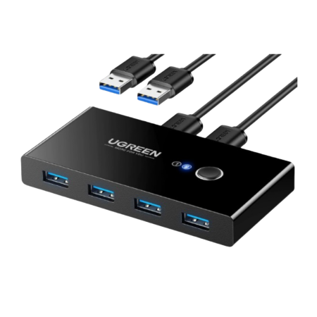 UGreen (30768) USB3.0 KVM Switch Box 2x4 - Black