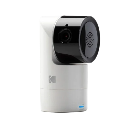 Kodak Cherish C125 Indoor Smart Baby Wi-Fi Camera with Pan & Tilt - Built in Battery - White/Black