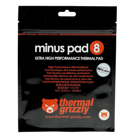 Thermal Grizzly (TG-MP8-100-100-15-1R) minus pad 8 Ultra-High Performance Thermal Pad, 100x100x1.5mm