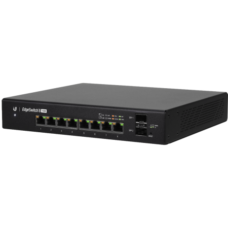 Ubiquiti Networks (ES-8-150W) EdgeSwitch 150W Gigabit Switch 8 Ports - Black