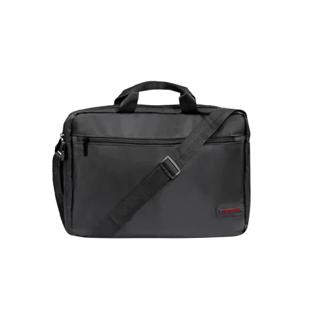 Promate (Gear-MB.Black) Bag for 15.6 Laptops with Front Storage Zipper - LightWeight - Black