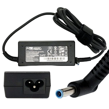 HP (PPP009H) Compatible Power Adapter, 19V 3.33A 65W, Blue 4.5x3.0mm - Black