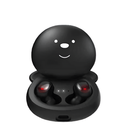 Porodo (PDSTWLEP005-BK) Kids wireless earbuds with touch control and easy pairing - Black