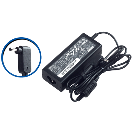 Acer (ADP-45HE B) Original Laptop Adapter -19V 2.37A - 3.0x1.0mm - Black