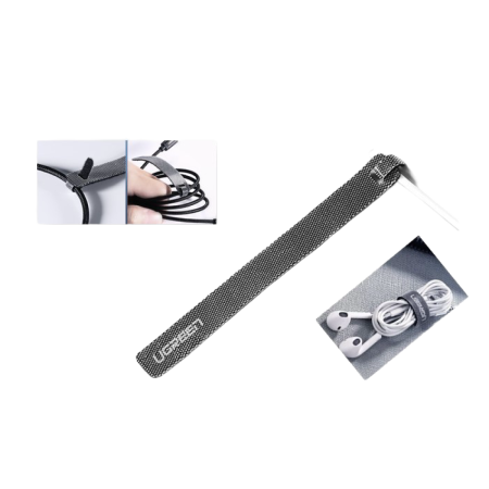 UGreen (50370) Cable Tie Organizer - Flexible - 14cm - Black