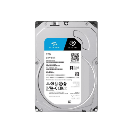 Seagate (ST6000VX009) SkyHawk 6Tb 3.5" 256MbC SATAIII Surveillance Optimized Drive-3Yrs
