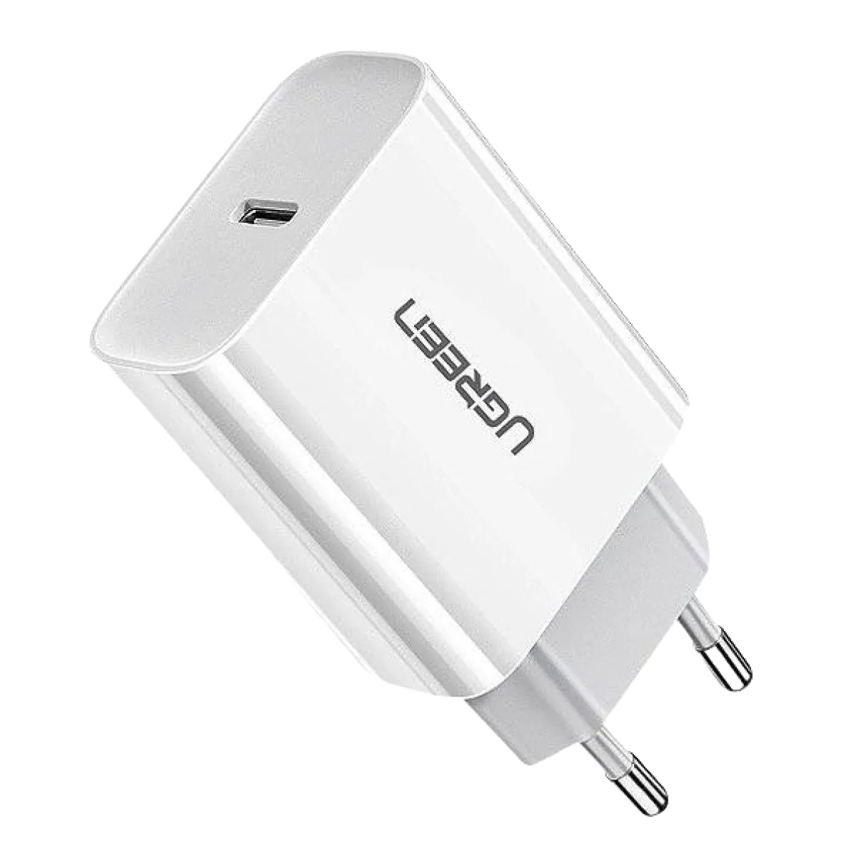 UGreen (60450) Cell Phone Smart and Fast Charger Adapter 20W - USB-C - White