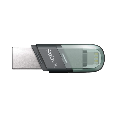 SanDisk(SDIX90N-256G-GN6NE)iXpand 256Gb Flash Drive-Dual Sided USB-A & Lightning - Metal Design