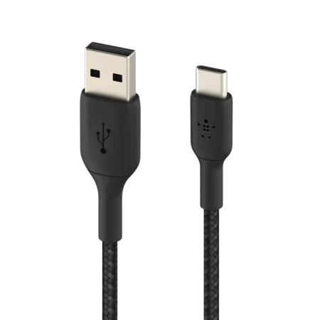 Belkin (CAB002BT1MBK) BoostCharge USB-A to USB-C Charge Braided Cable - 1m - Black