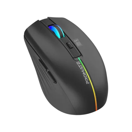 Promate (Kitt.Black) 2.4GHz Wireless Mouse with Nano USB Receiver - RGB - 2Yrs - Black